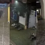 Fortes chuvas alagam ruas e água invade lojas e repartições públicas de Canindé, no Ceará