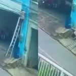 Homem cai de escada e fica ferido após carro arrastar fiação no interior do Ceará