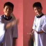 Estudante viraliza nas redes após receber fardamento gigante em escola de Tamboril, no CE