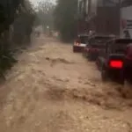 Ruas de Jericoacoara viram “rios” após chuva intensa